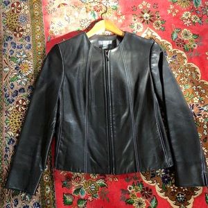 Kate Hill Women’s Leather Jacket EUC Sz 6P